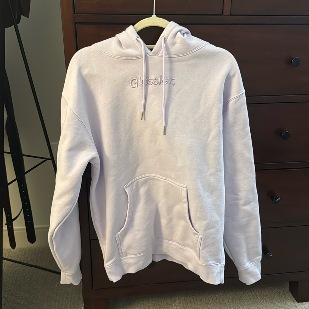 DISCONTINUED Lavender Glossier hoodie